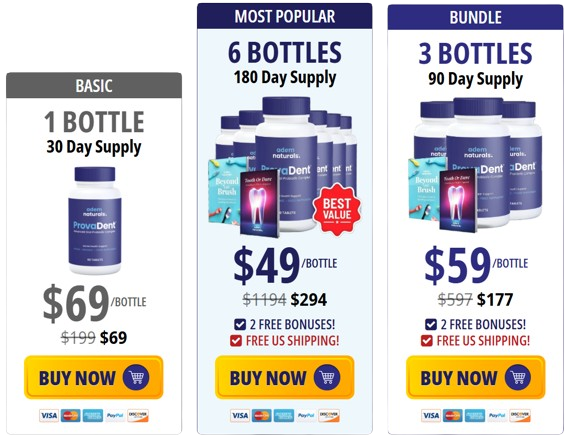 Provadent Price Detail