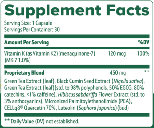 Flexigenics Supplement Facts