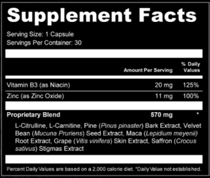 GaraHerb supplement fact