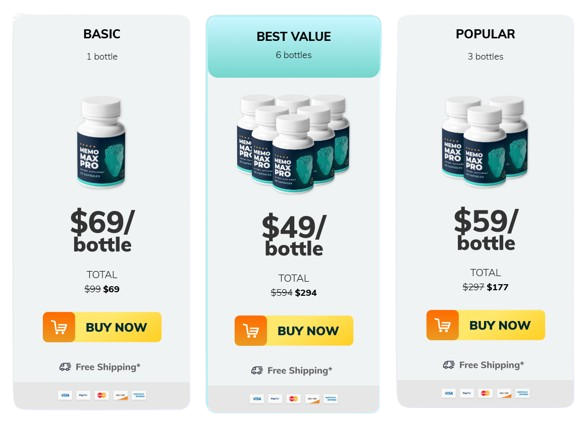 Memo Max Pro Pricing